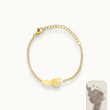 GILDA Baby Footprint Bracelet 18k Gold (Personalized)