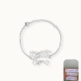 BELLA Armband mit personalisierter Kinder-Handschrift Silber