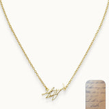 DELIA Handwriting Necklace 18k Gold (Personalized)