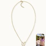 GRETA Photo Silhouette Necklace 18k Gold (Personalized)