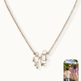 GRETA Photo Silhouette Necklace 18k Gold (Personalized)