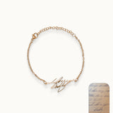 DELIA Handwriting Bracelet 18k Gold (Personalized)