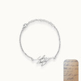 DELIA Handwriting Bracelet Silver (Personalized)